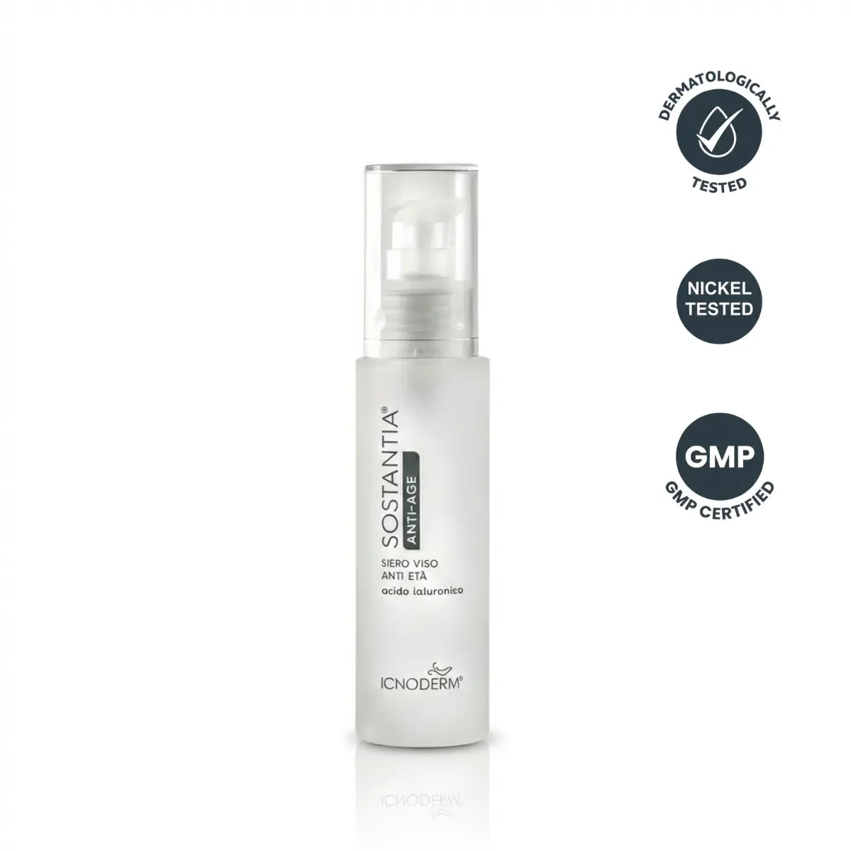 Anti-aging facial serum with hyaluronic acid 