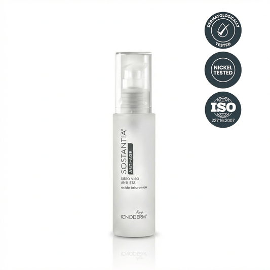 Anti-aging facial serum with hyaluronic acid 