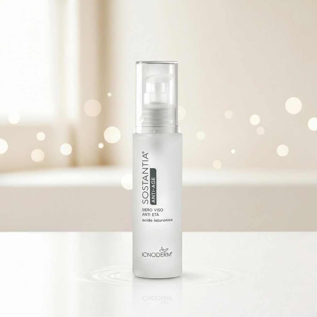 Anti-aging facial serum with hyaluronic acid 