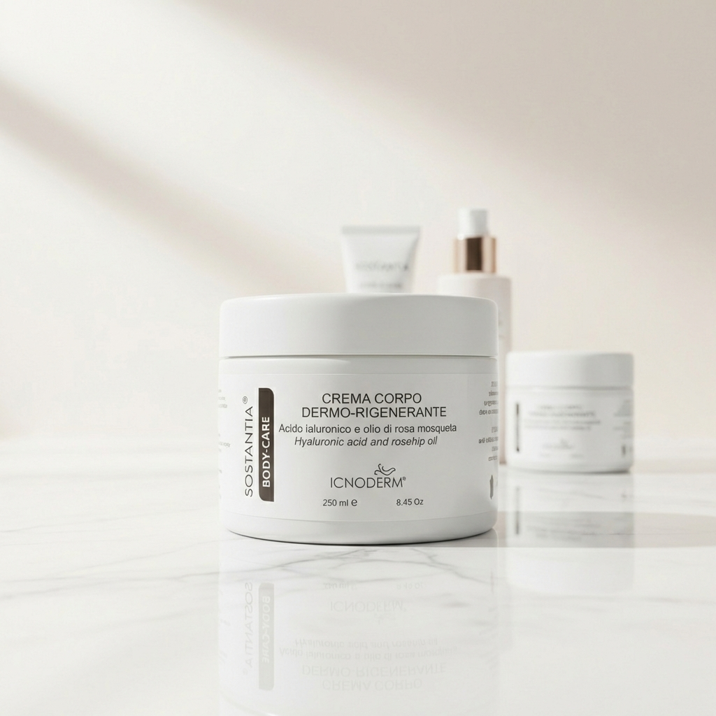 Crema Corpo Idratante con Acido Ialuronico e Rosa Mosqueta | SOSTANTIA Body-Care