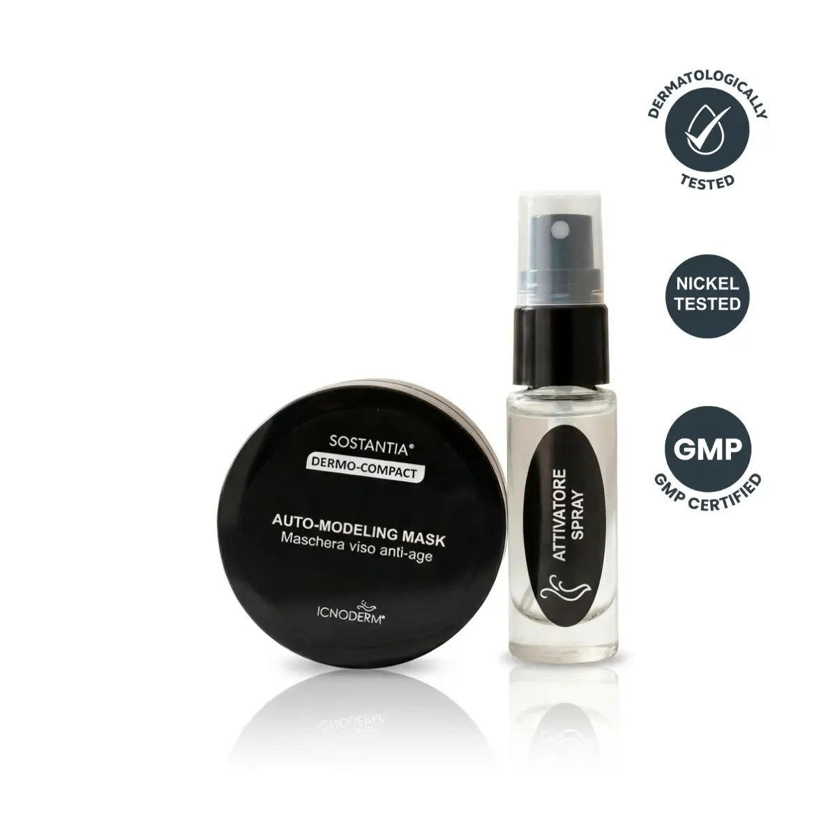 Maschera Viso Anti-Age con Alghe Marine + Attivatore | SOSTANTIA Dermo-Compact