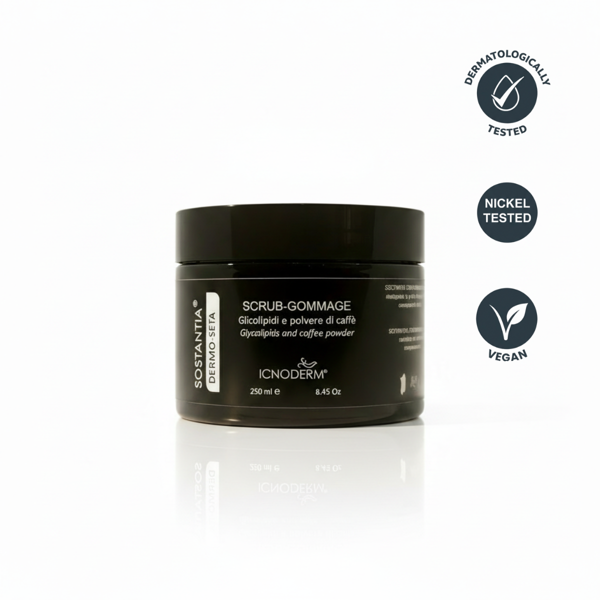 Scrub Esfoliante con Glicolipidi e Polvere di Caffè | SOSTANTIA Dermo-Seta