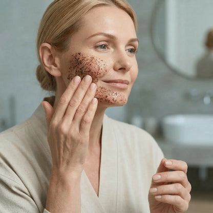Scrub Esfoliante con Glicolipidi e Polvere di Caffè | SOSTANTIA Dermo-Seta
